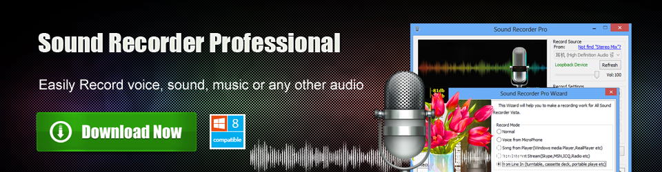 Audio Sound Recorder Banner